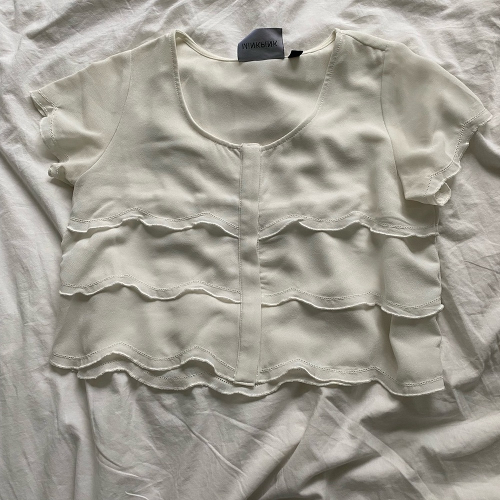 MinkPink Ruffled Top